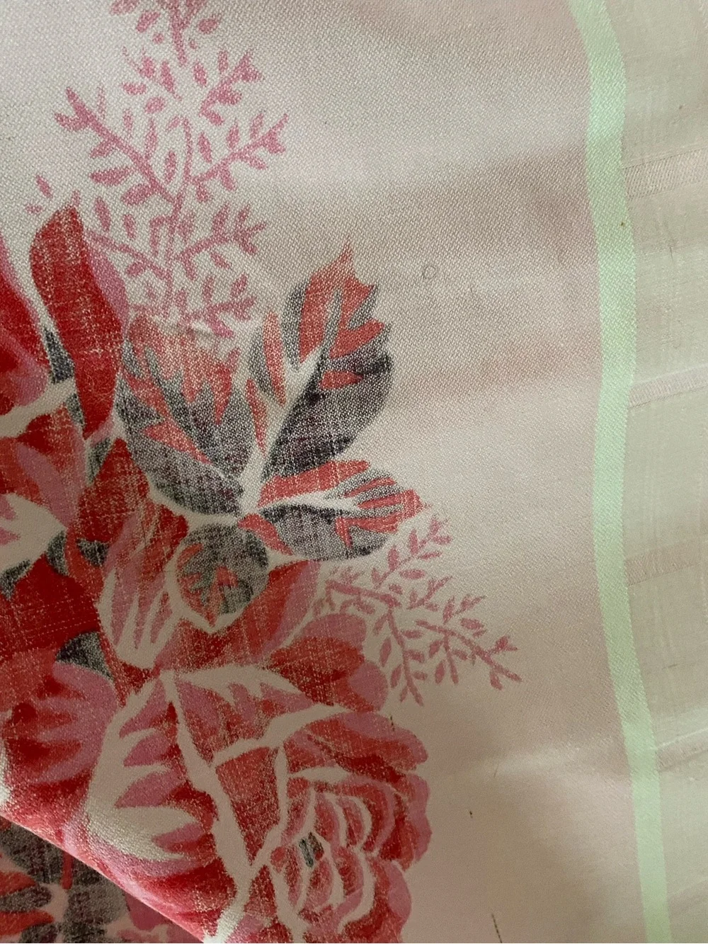 Vintage Cottagecore Pink Rose Flat Sheet 80x90 Full Double Shabby Chic Floral
